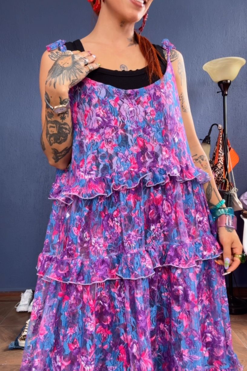Maxi Vestido Alondra multicolor
