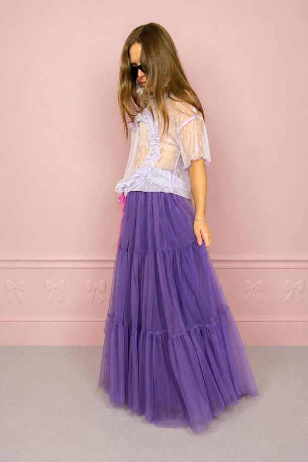Falda Maxi morada
