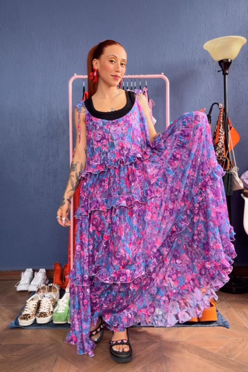 Maxi Vestido Alondra multicolor