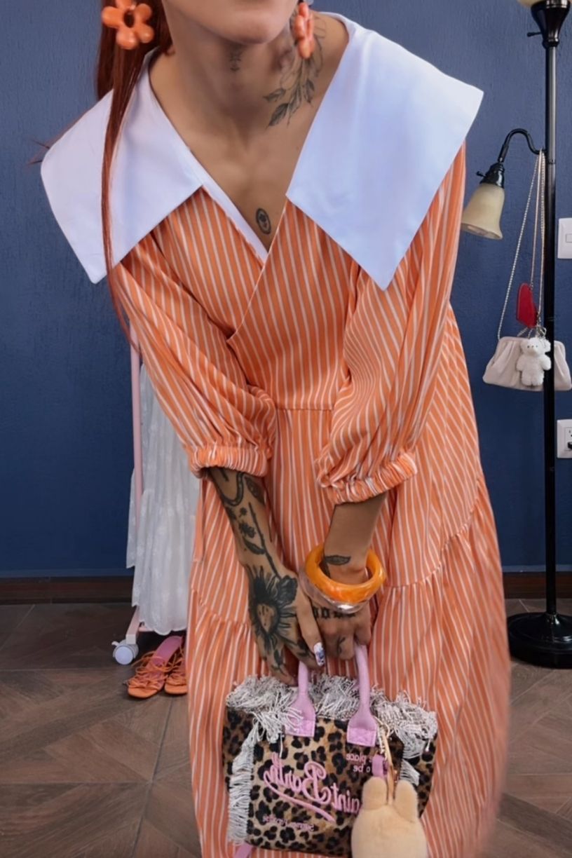 Vestido Alba mandarina