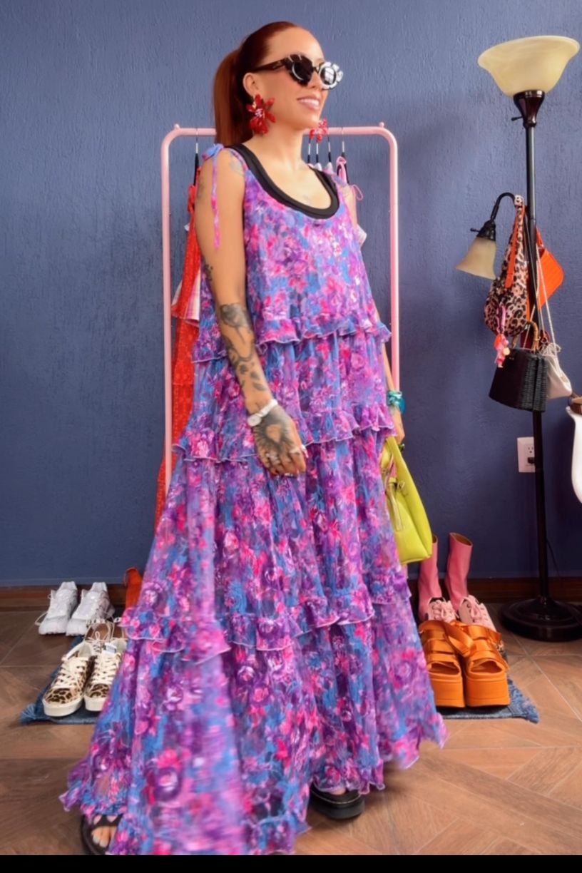 Maxi Vestido Alondra multicolor