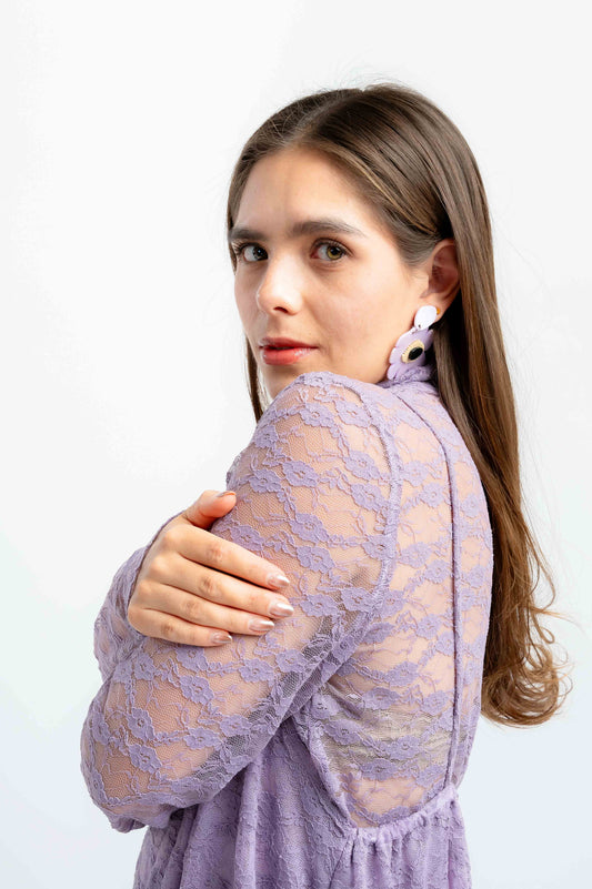 Blusa Lala Púrpura