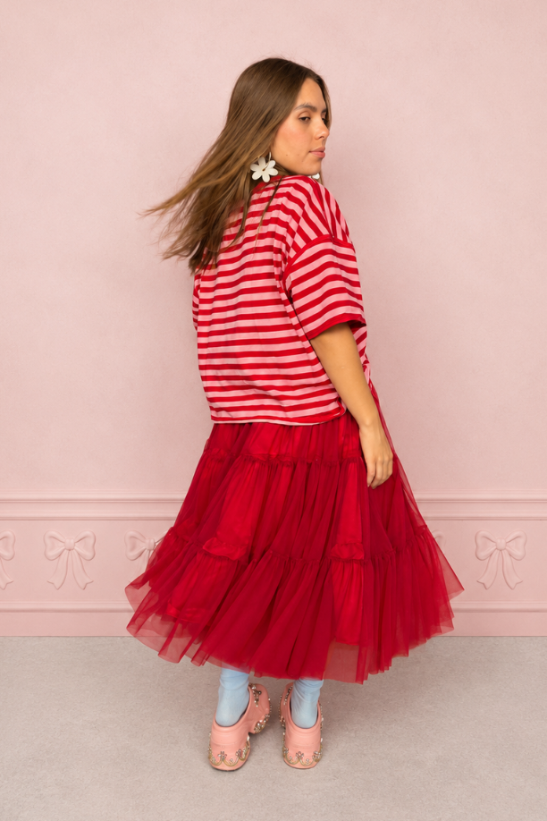 Falda midi Love