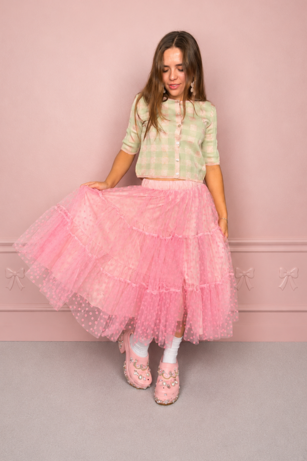 Falda midi rosita