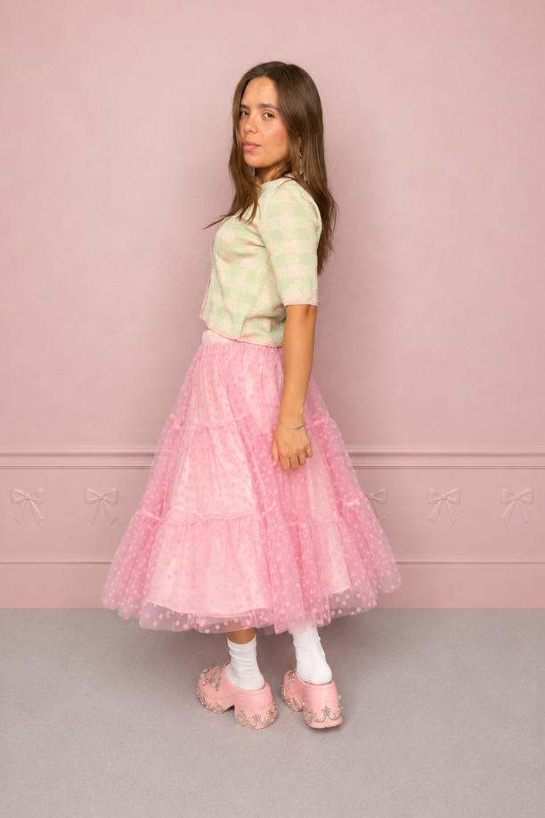 Falda midi rosita