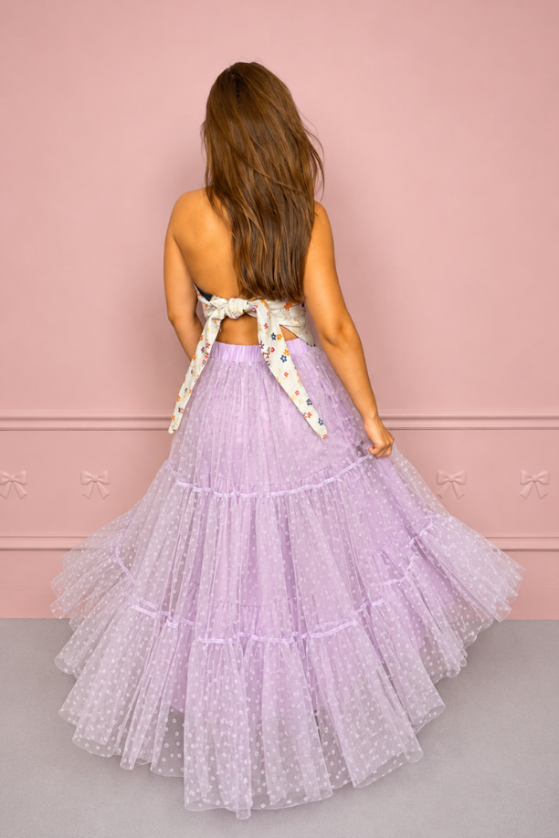 Falda Maxi lila