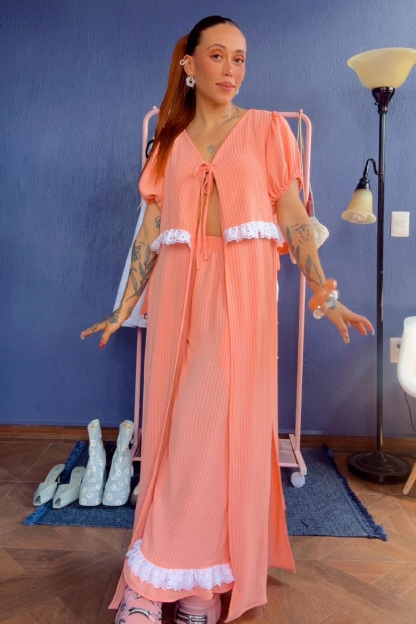 Sobre vestido Isabel Durazno