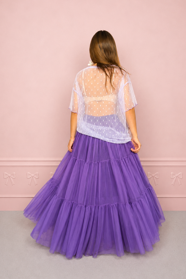 Falda Maxi morada
