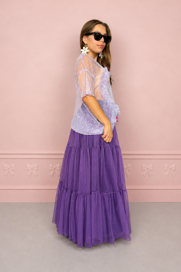 Falda Maxi morada