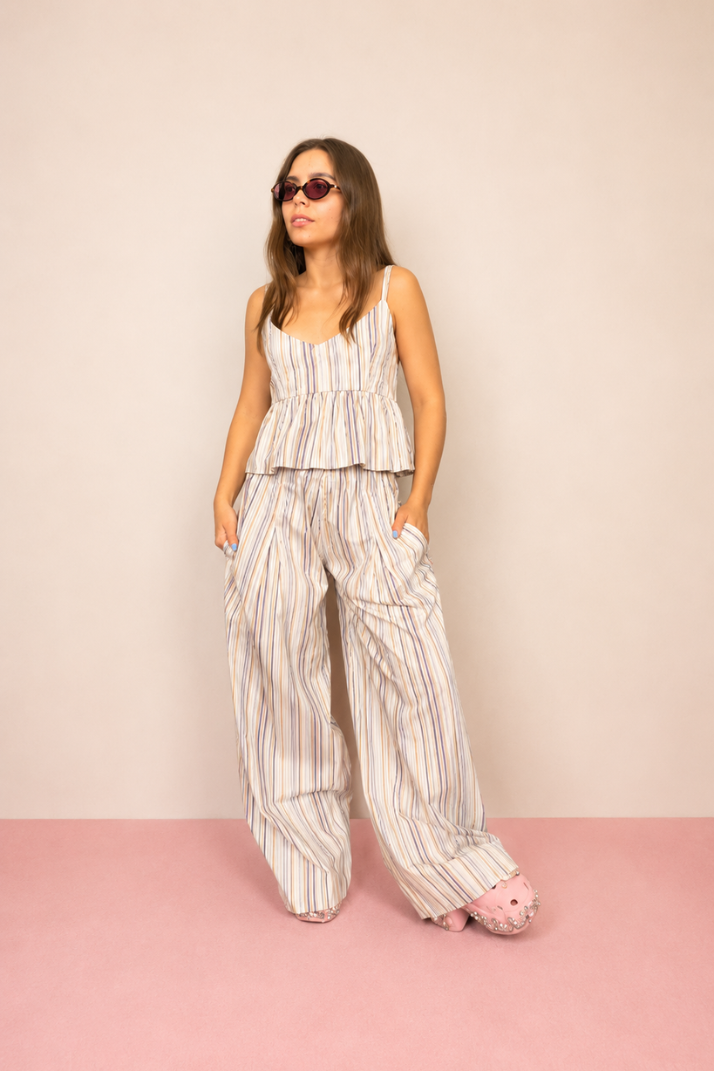 Set Nerea líneas pantalón y blusa