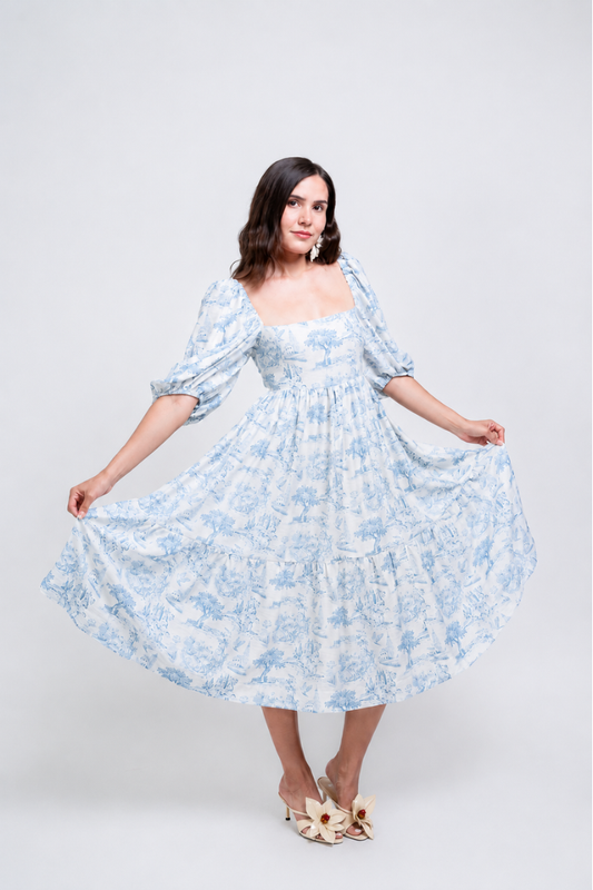 Vestido Claudia Azul