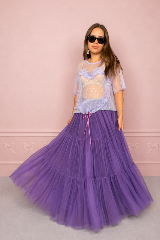 Falda Maxi morada
