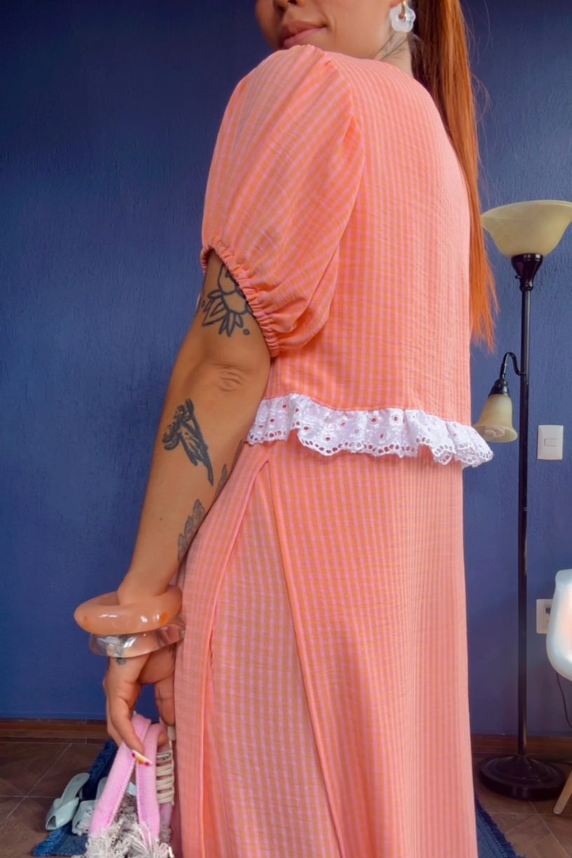 Sobre vestido Isabel Durazno