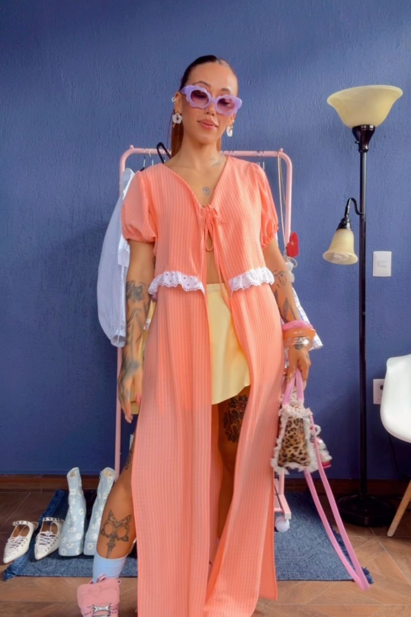 Sobre vestido Isabel Durazno