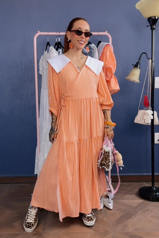 Vestido Alba mandarina
