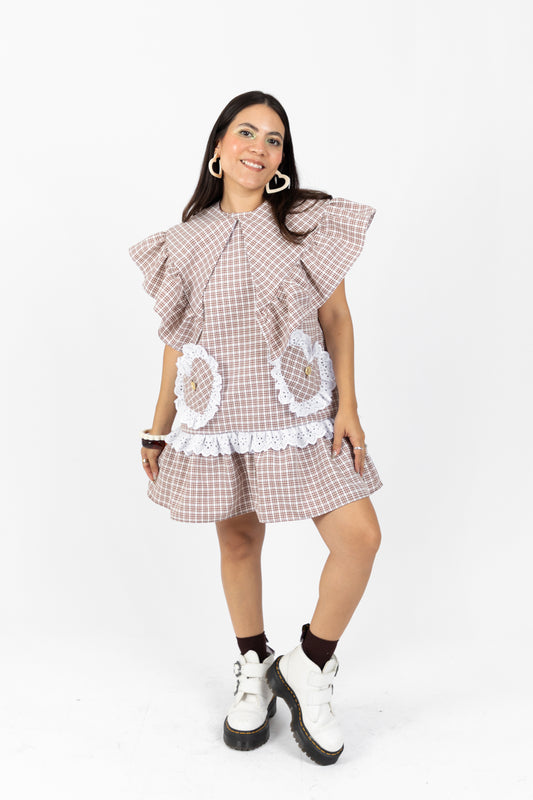 Set Mina vestido y cuello