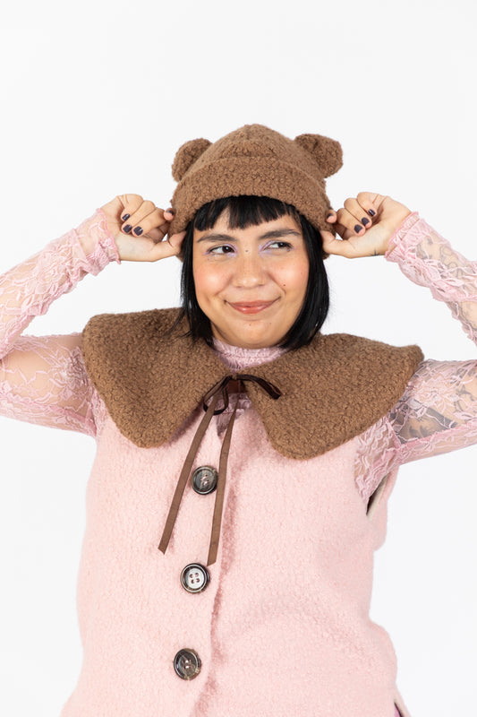 🧸Gorro Teddy Latte