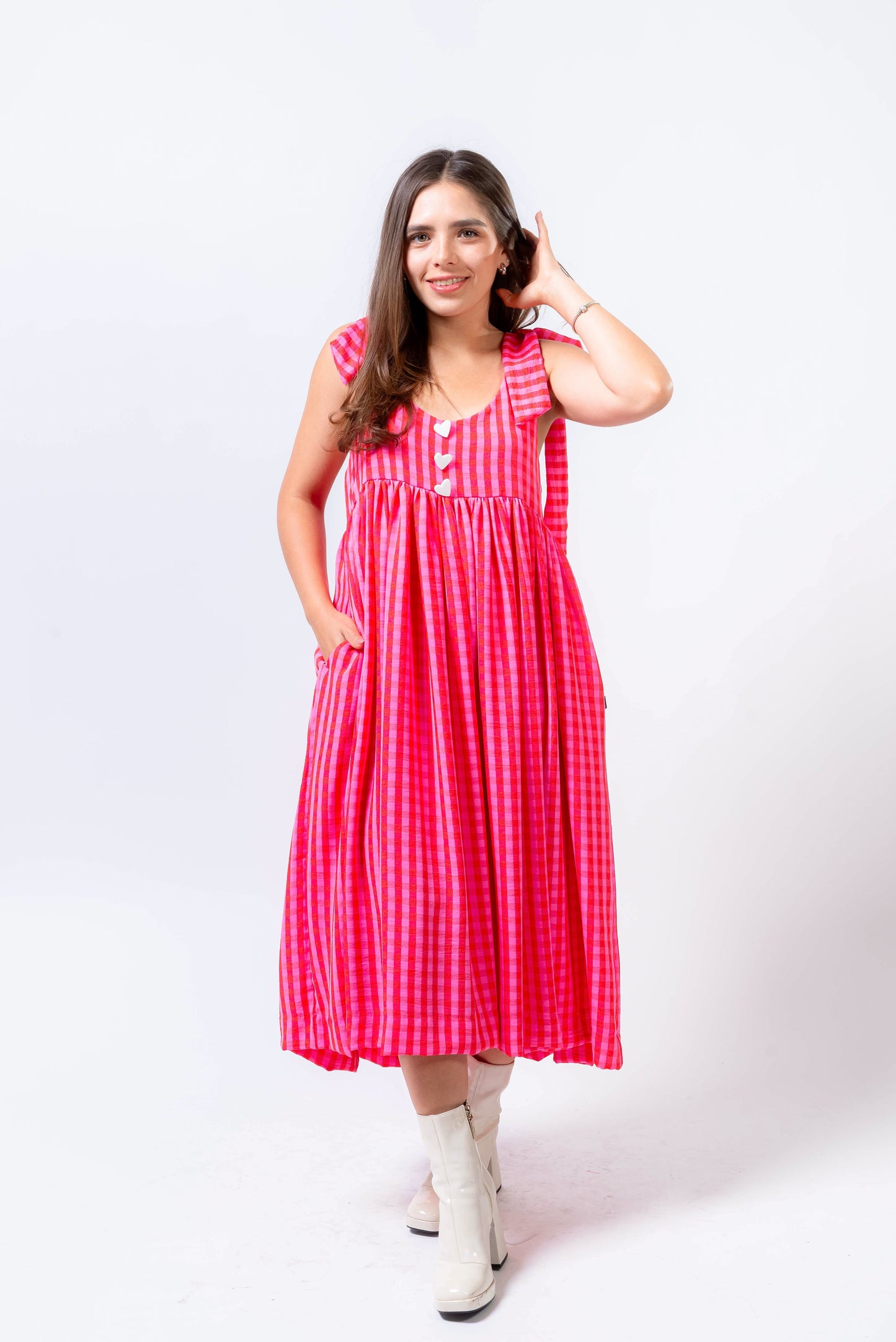 Vestido Andrea Fresa