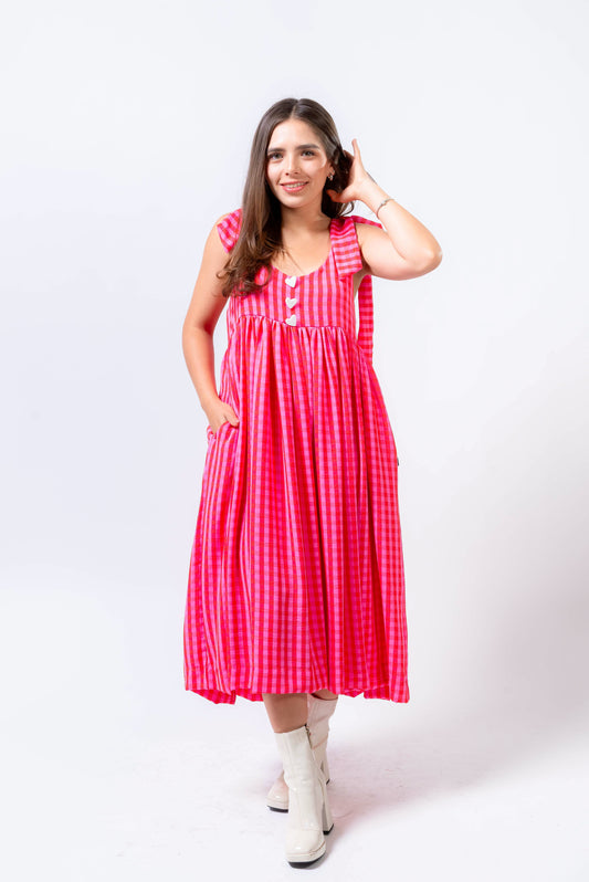 Vestido Andrea Fresa