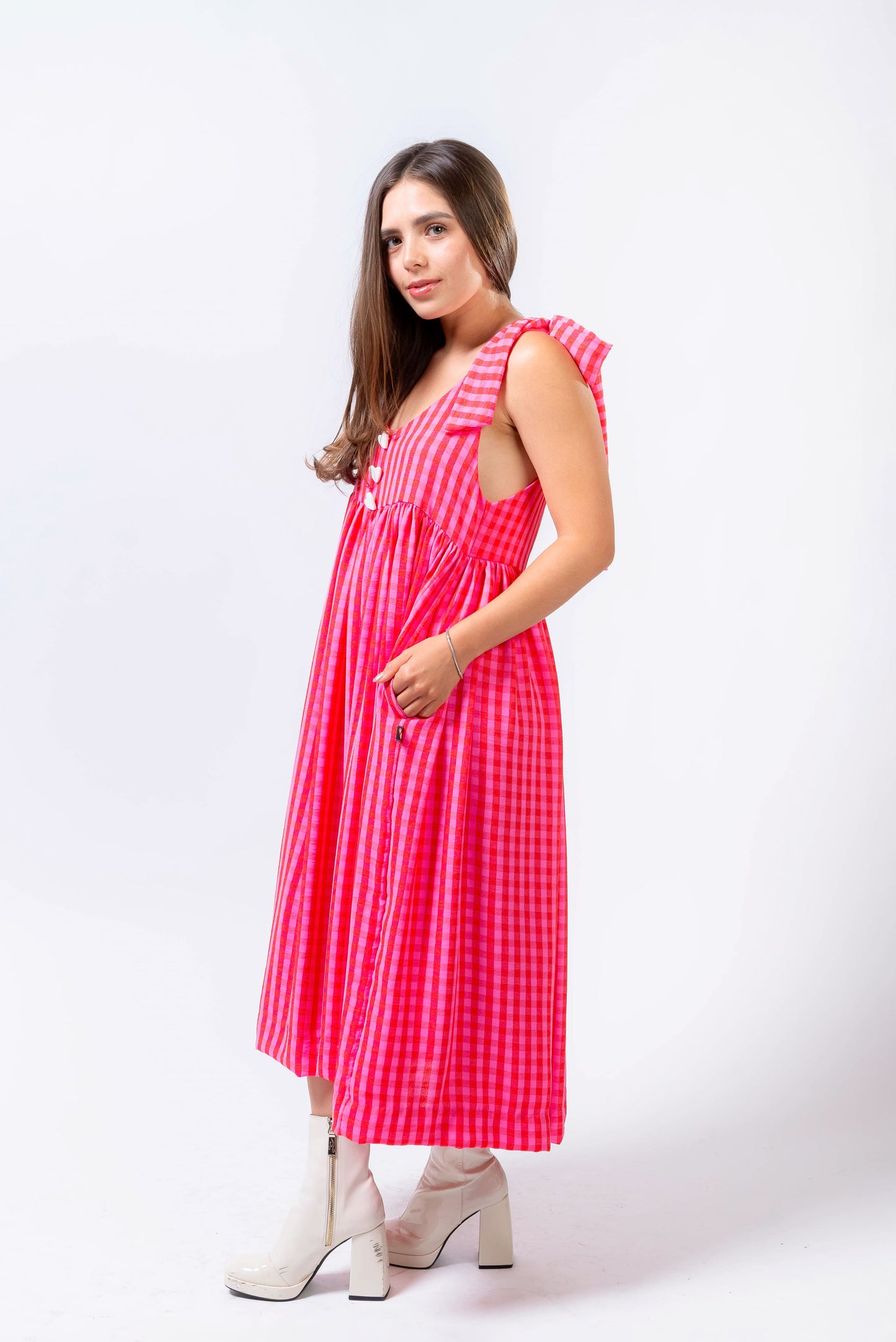 Vestido Andrea Fresa