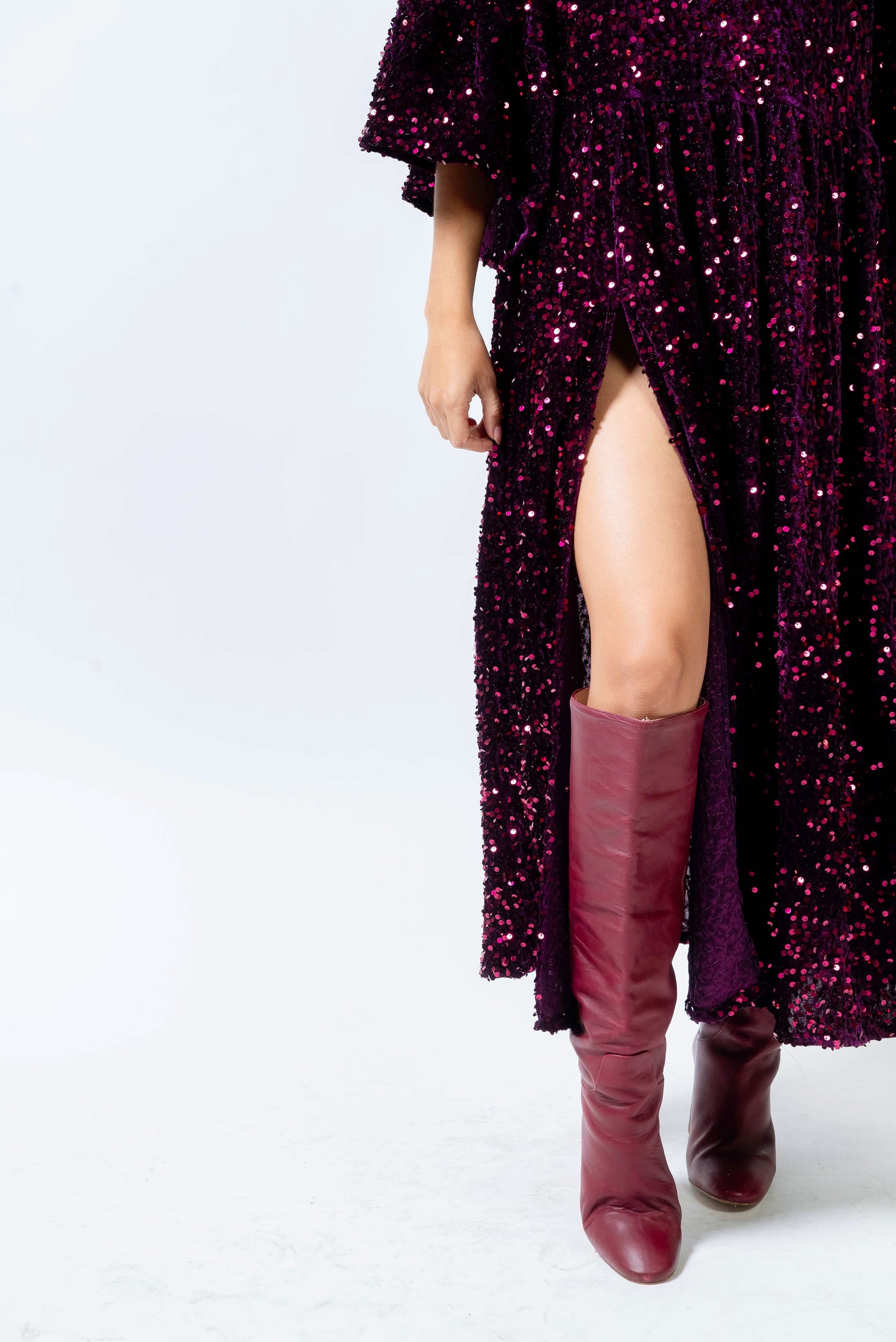 Vestido Ixchel Burdeos