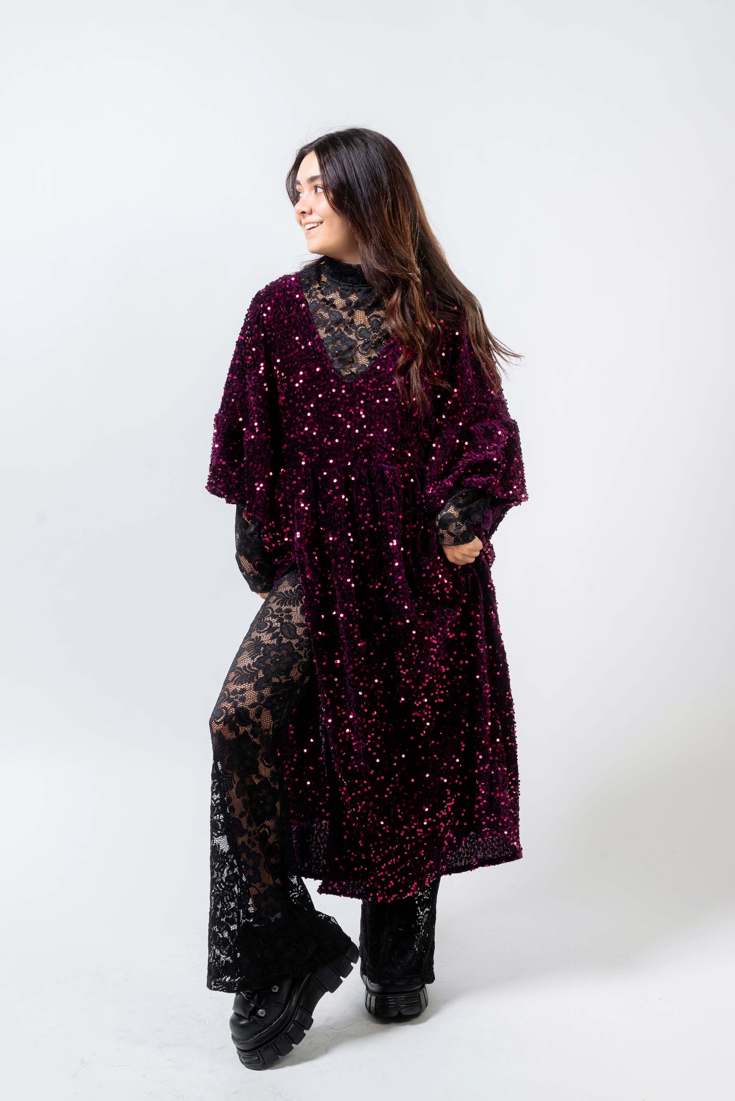 Vestido Ixchel Burdeos