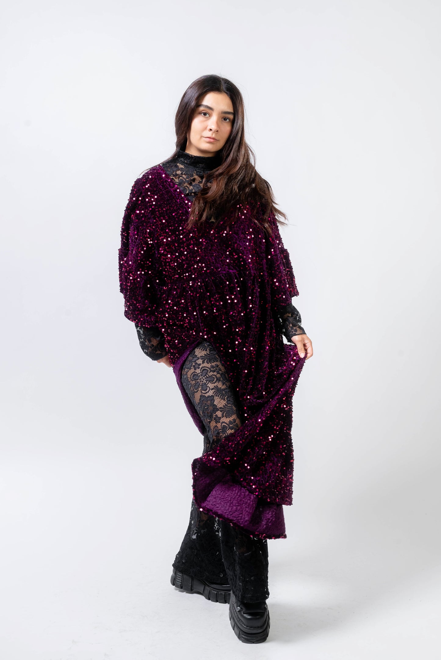 Vestido Ixchel Burdeos