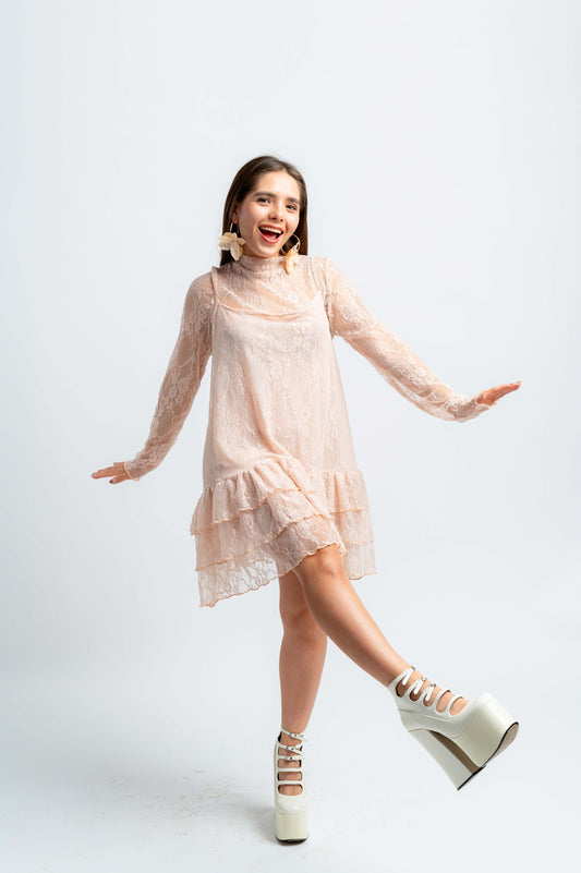 Set Lala Nude blusa y vestido