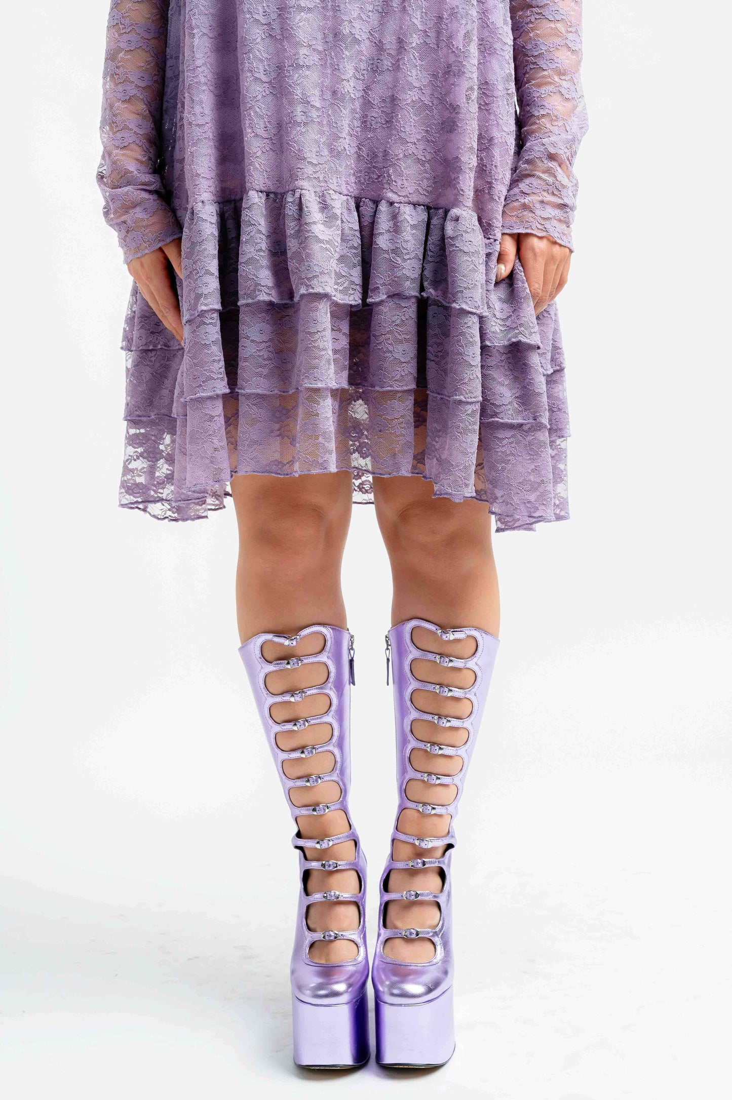 Set Lala Púrpura Blusa y Vestido