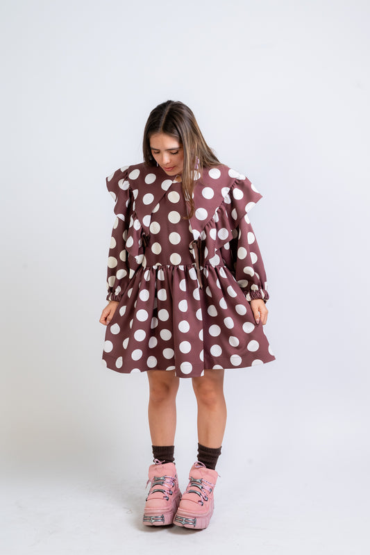 Set vestido y cuello Olina