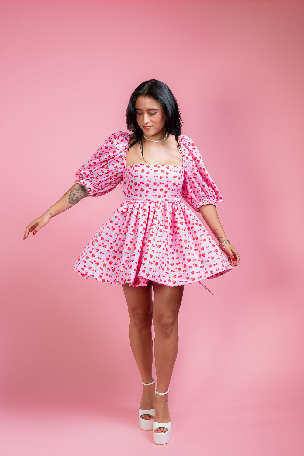 Vestido Natalia Baby berry