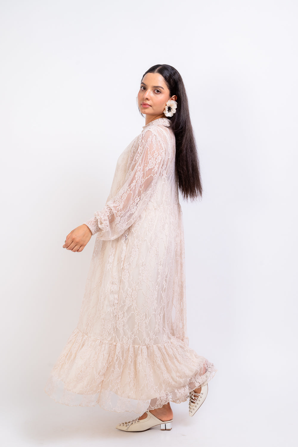 Vestido Yoli nude 2 piezas