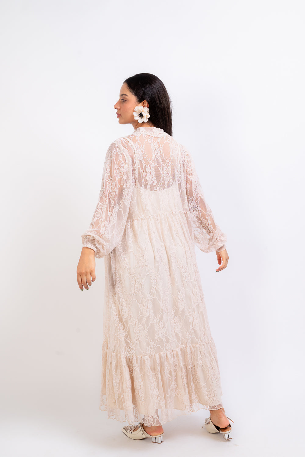 Vestido Yoli nude 2 piezas