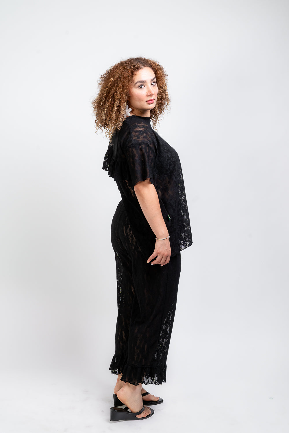 Set Paola encaje negro