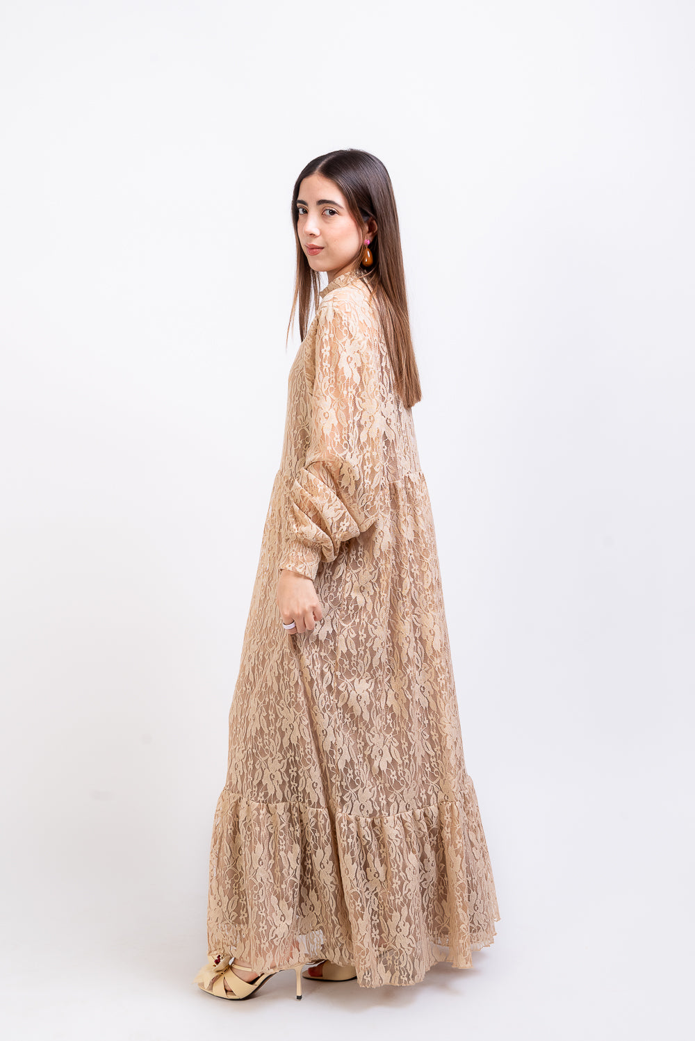 Vestido Yoli golden 2 piezas