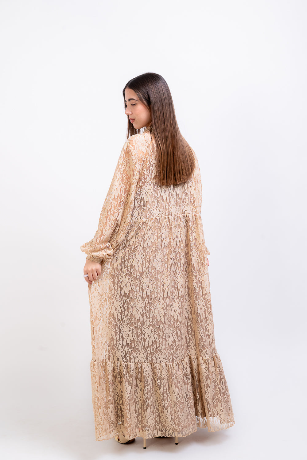 Vestido Yoli golden 2 piezas