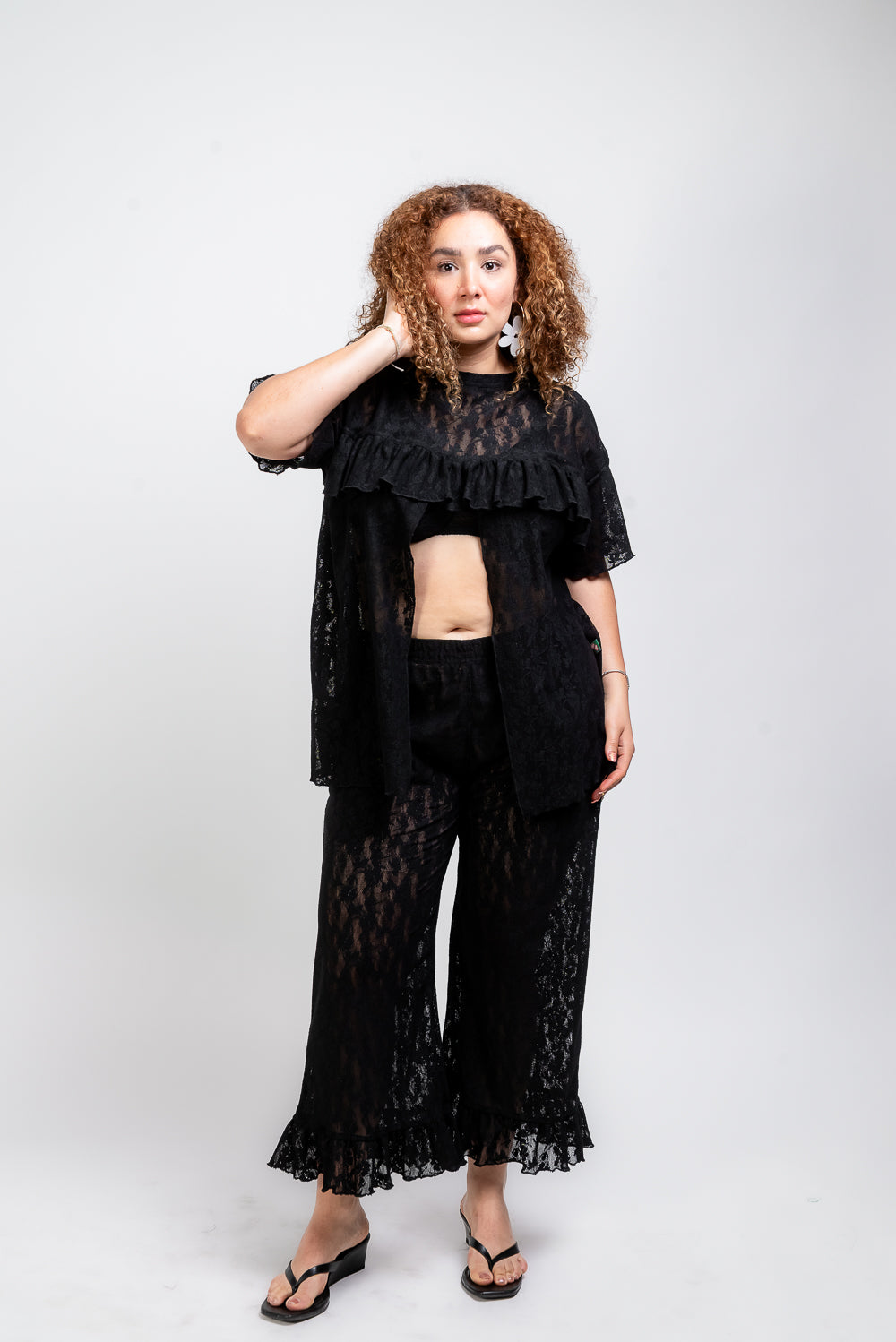 Set Paola encaje negro