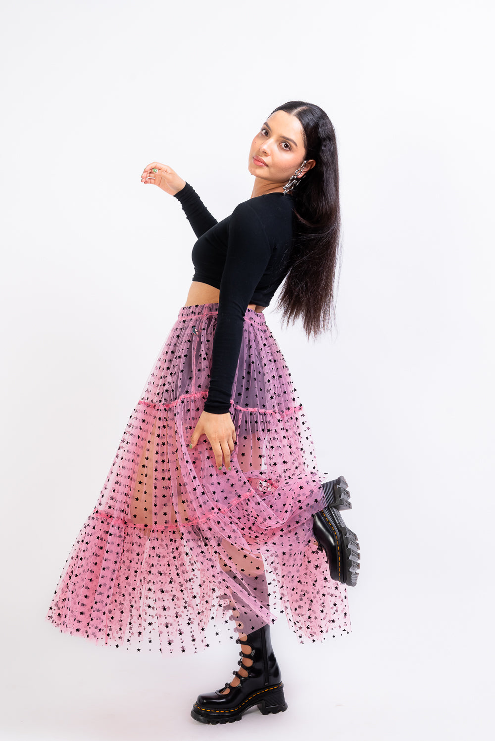 Maxi falda estrellas