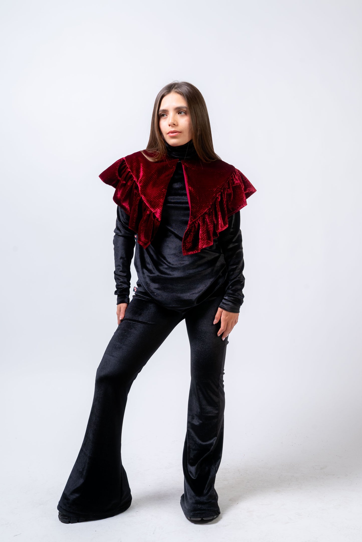 Cuello Frida burdeos XMAS