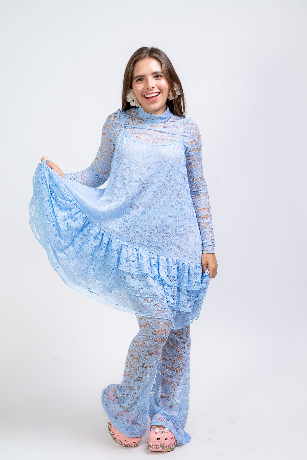Blusa Lala baby blue