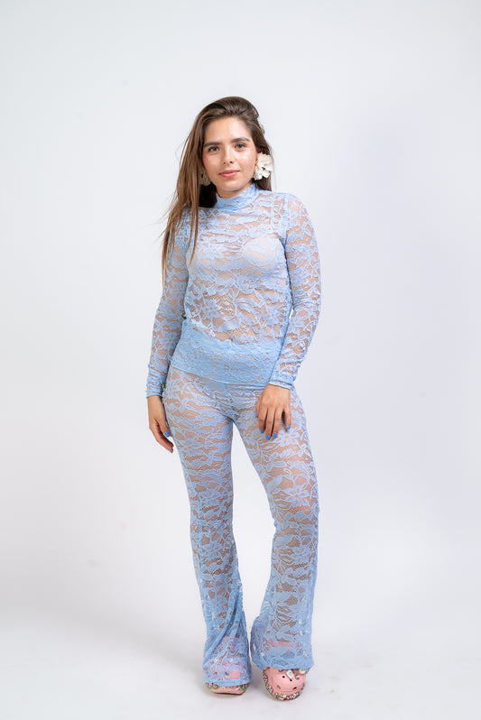 Blusa Lala baby blue