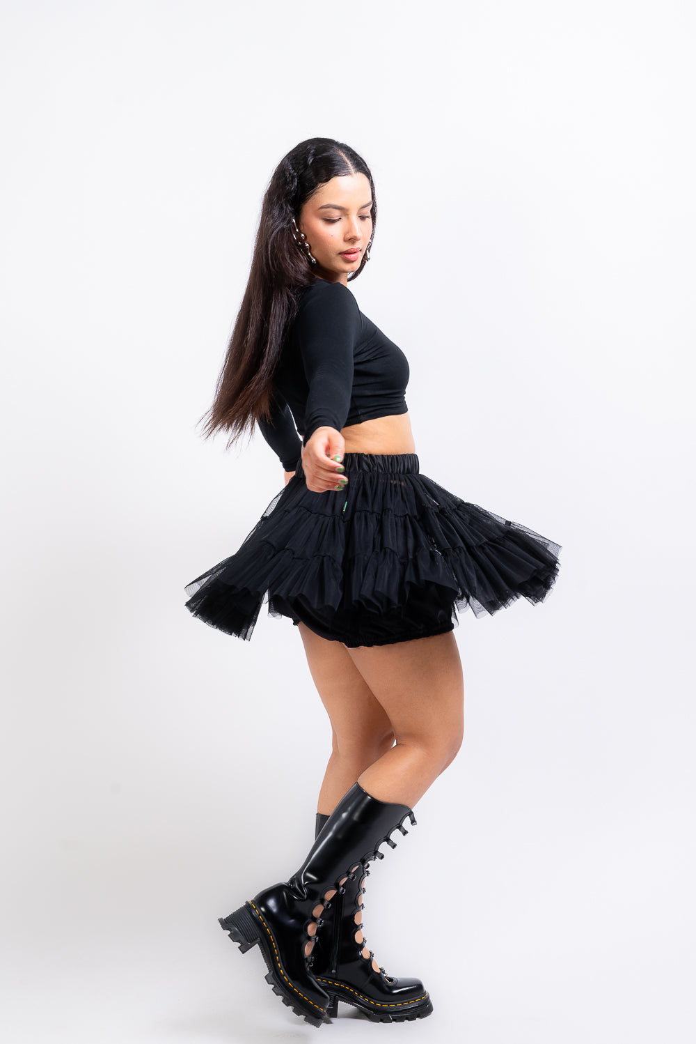 Mini falda Vanessa negra
