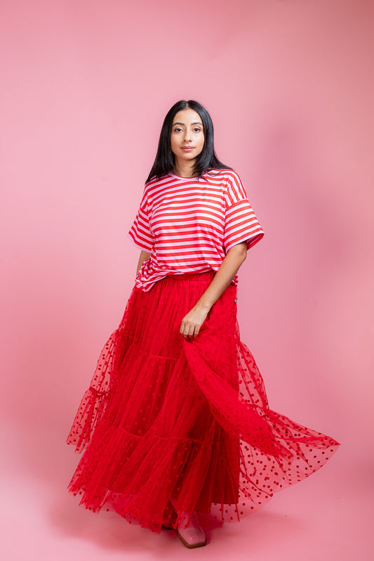 Falda Maxi Polka love