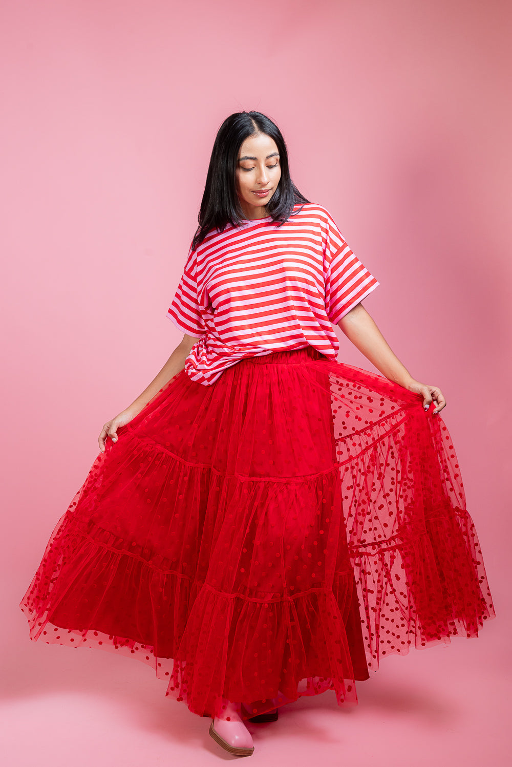 Falda Maxi Polka love