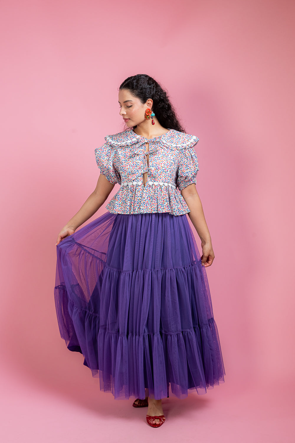 Falda Maxi bugambilia