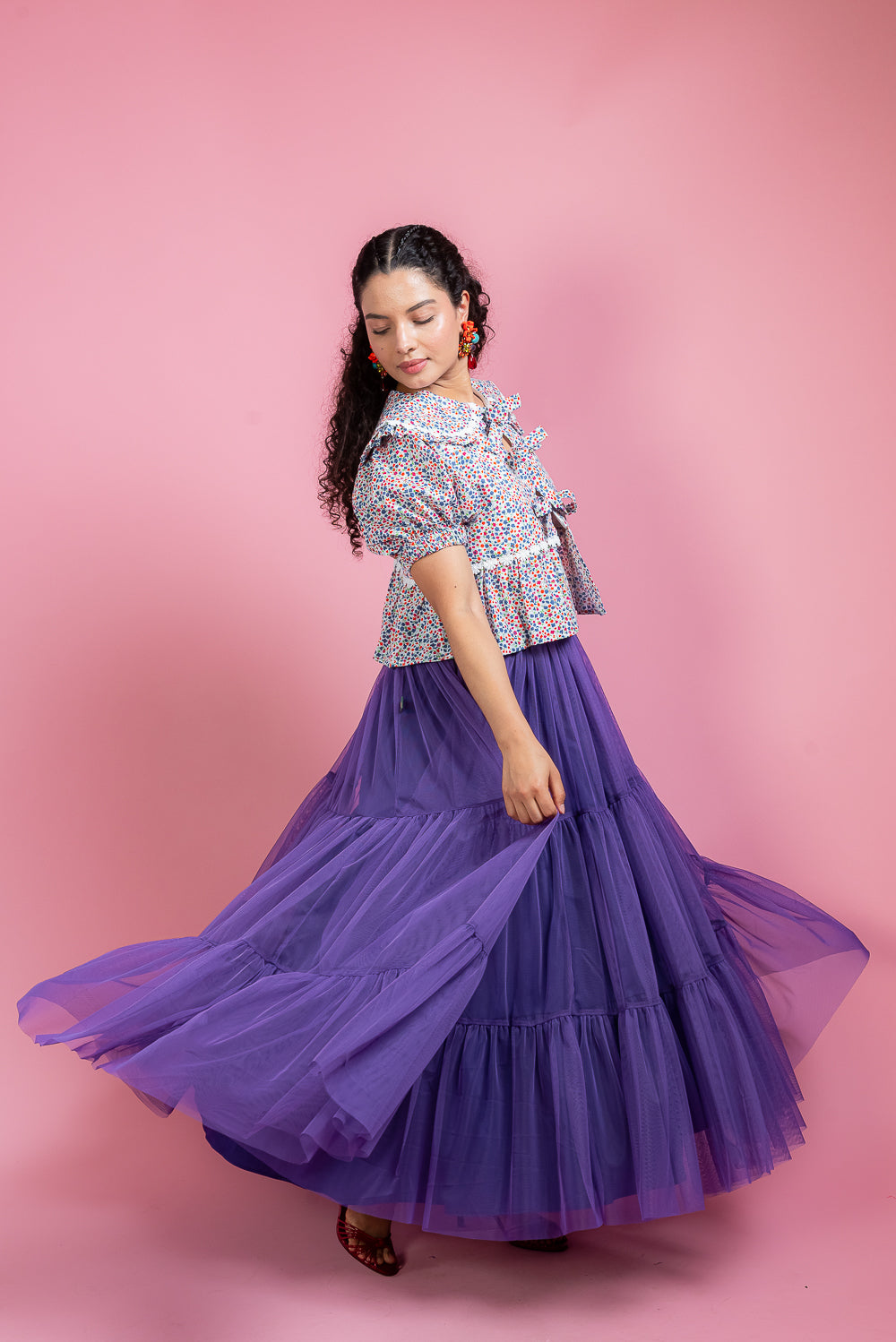 Falda Maxi bugambilia
