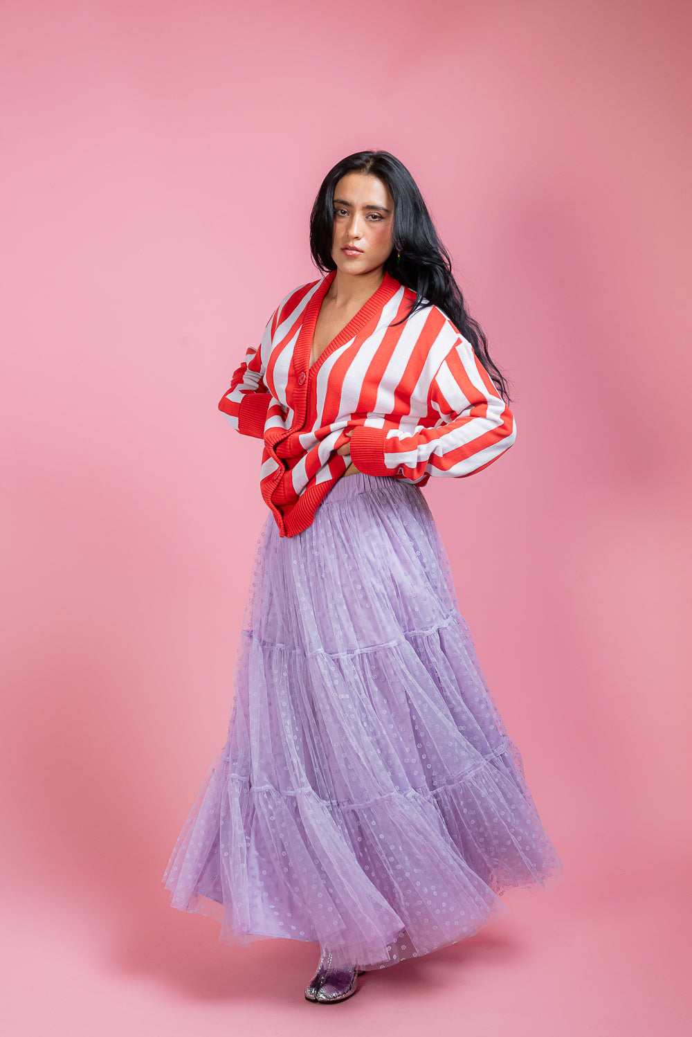 Falda Maxi lavanda