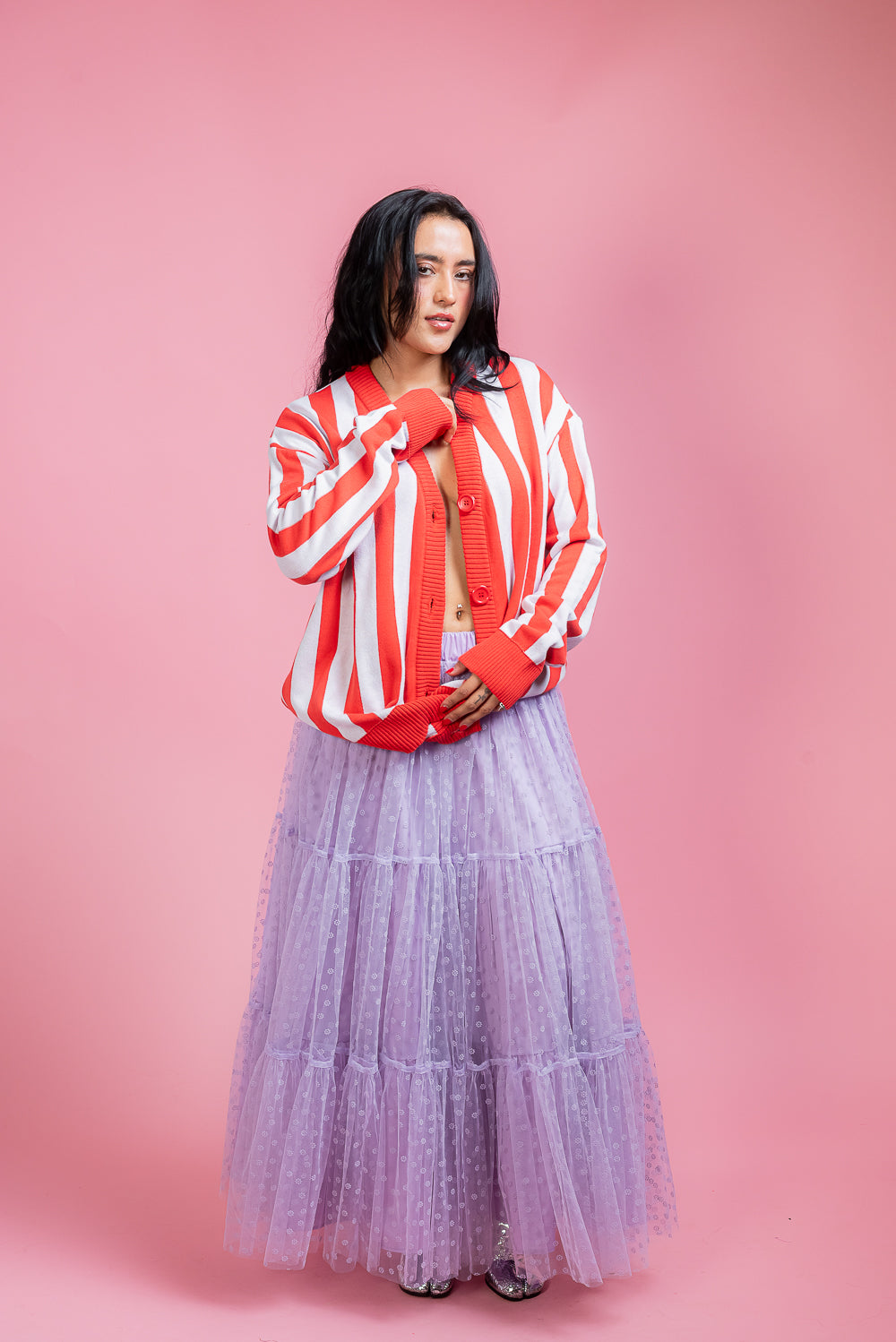 Falda Maxi lavanda