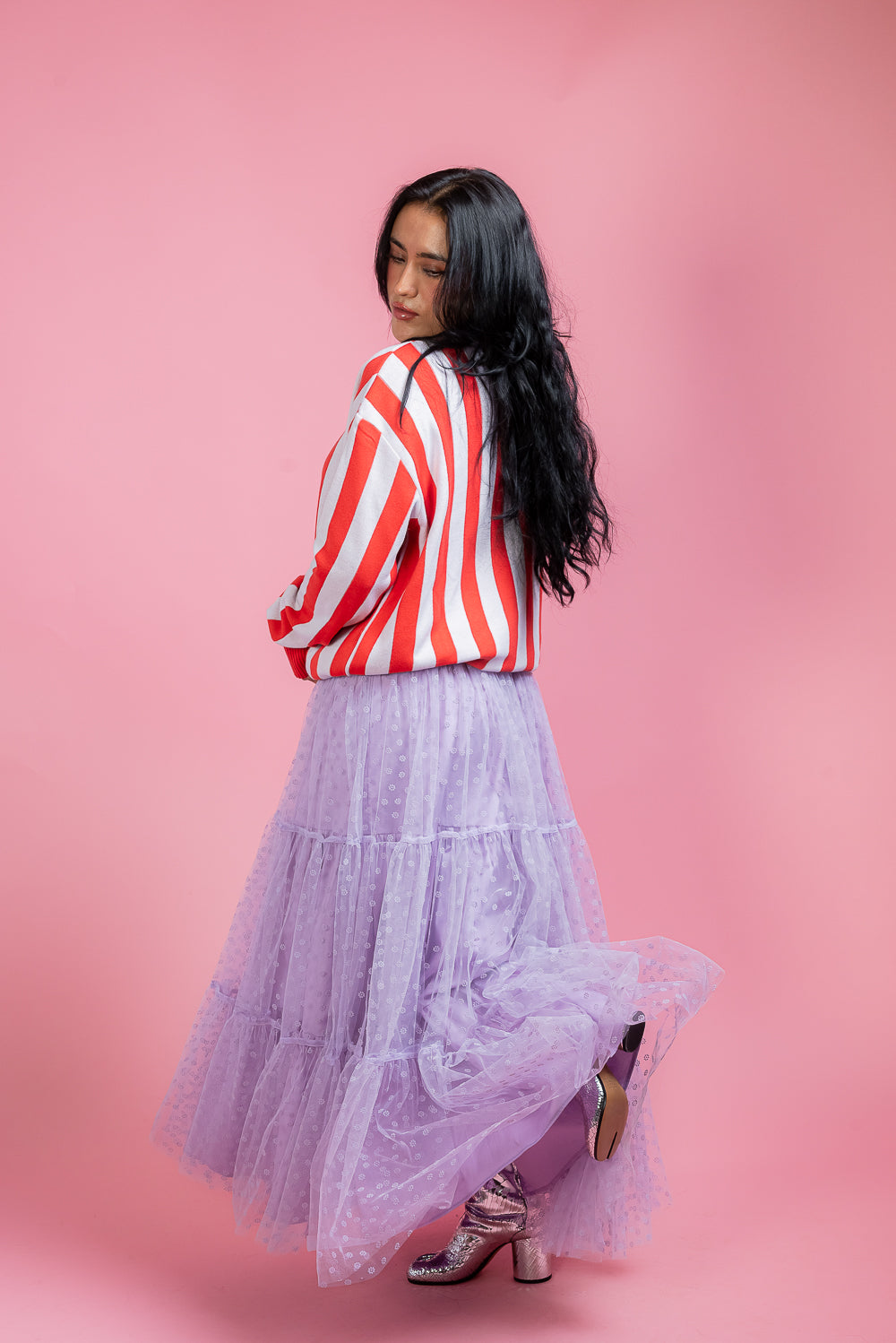Falda Maxi lavanda